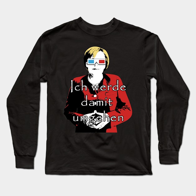 Angela Merkel Long Sleeve T-Shirt by valentinahramov